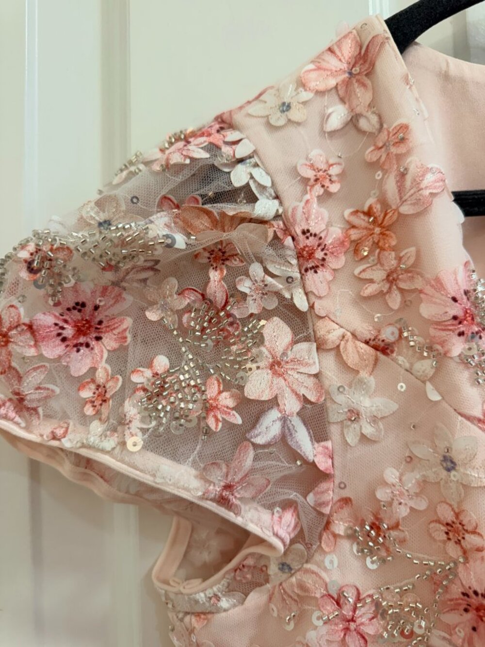 NWT Dress the Population Jillian Floral Sequin Mini Dress L - Picture 9 of 14